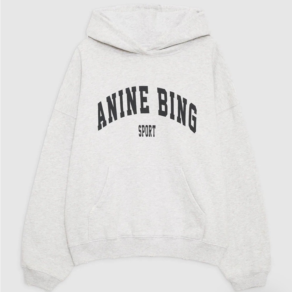 Anine Bing Sport Light Gray Hoodie *NEW WITH TAGS*